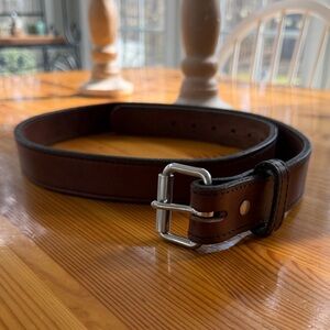 Hanks Men's Brown Leather Belt